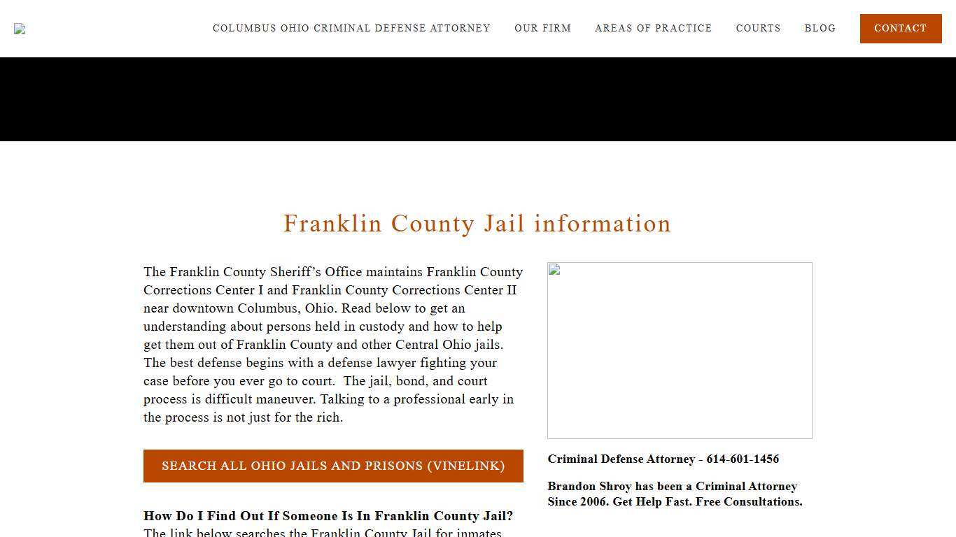 Franklin County Jail Columbus Ohio